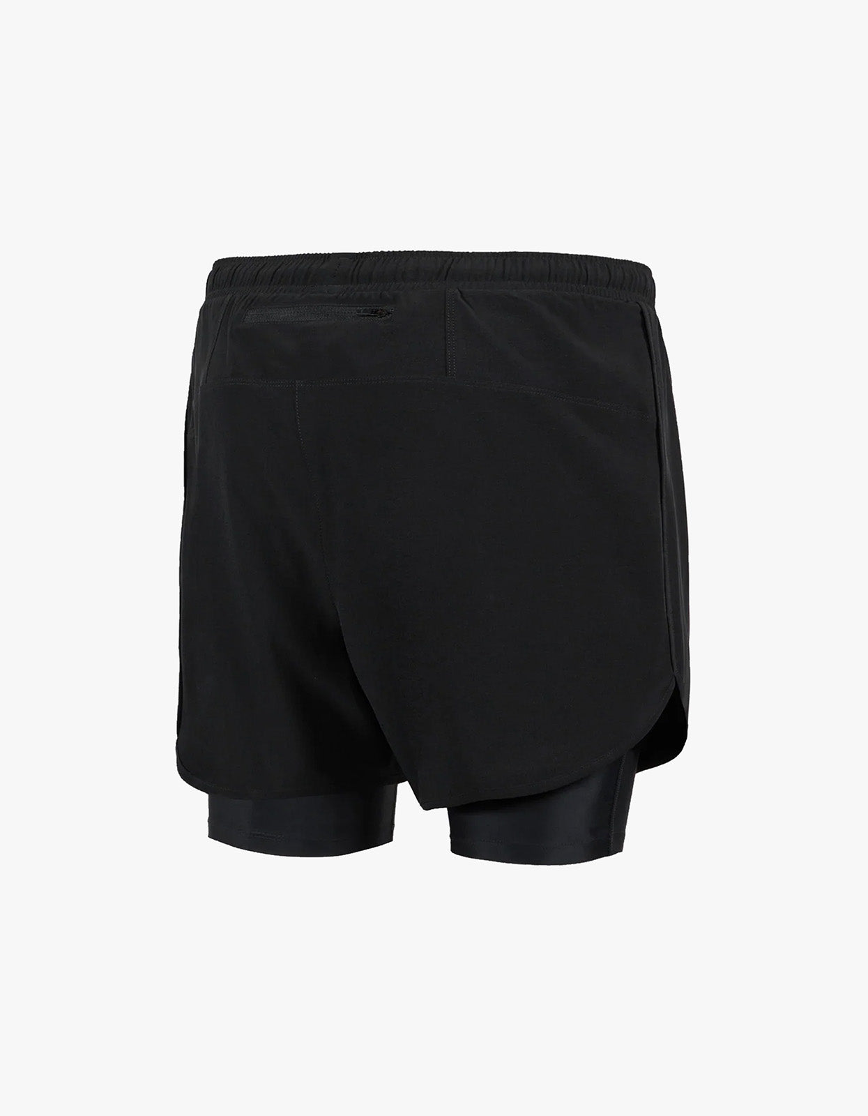 Layered Trail Shorts - Black/Black