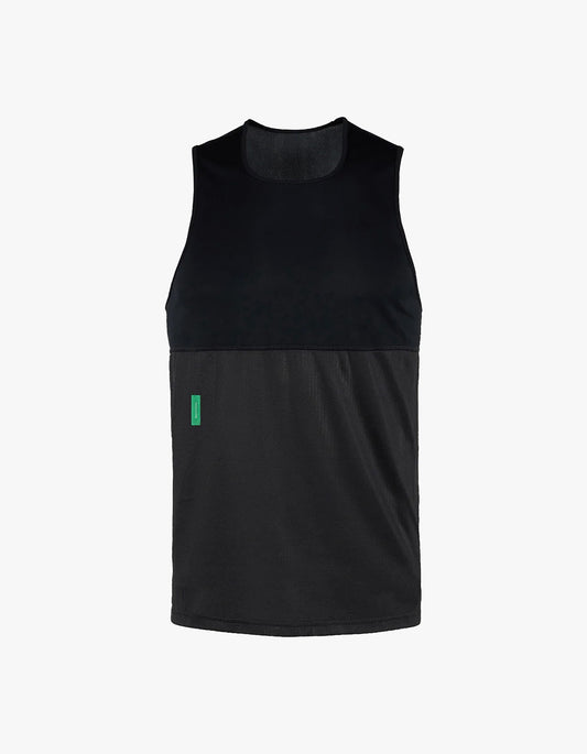 Panelled Training Singlet - Black