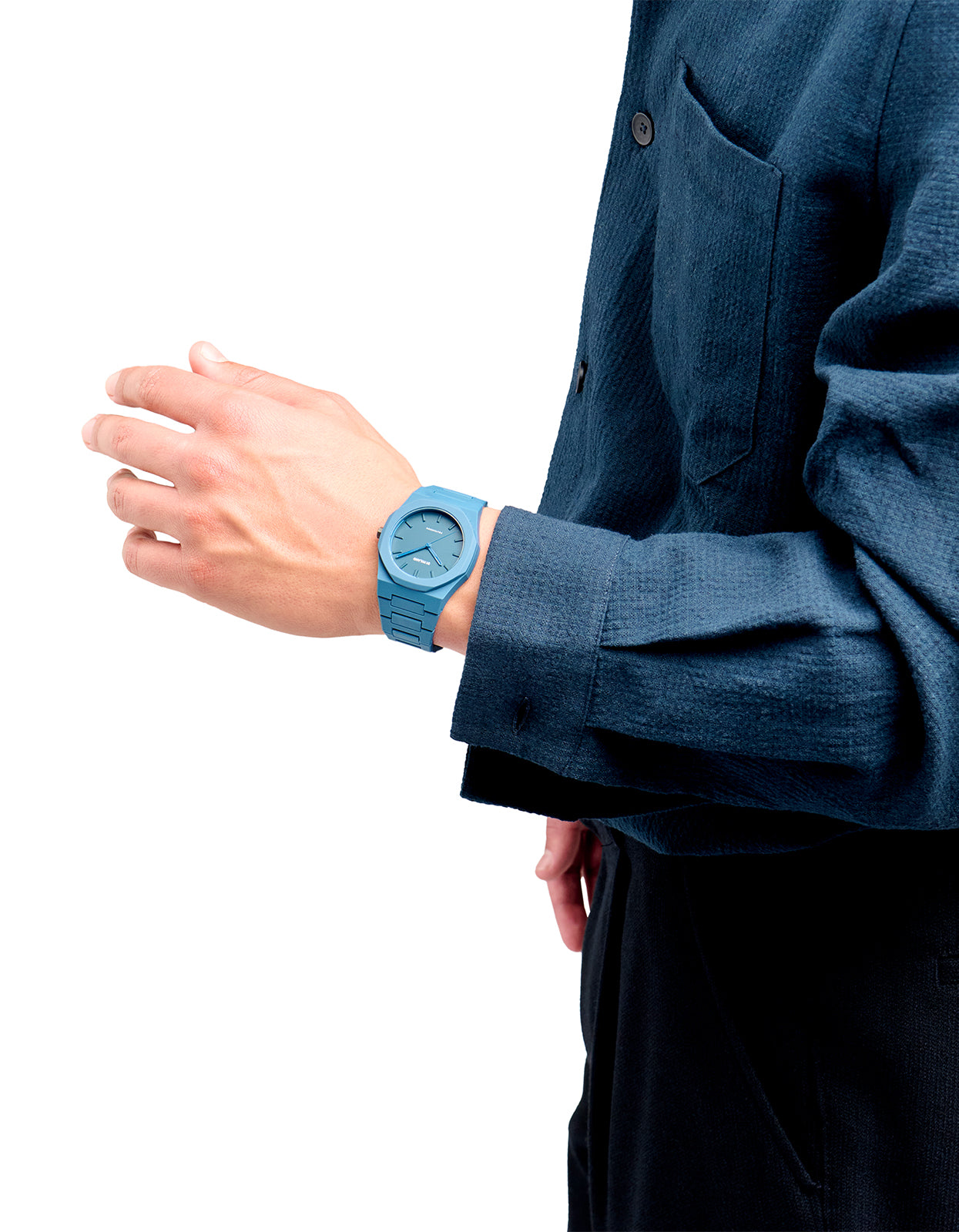 Polycarbon 40.5mm Watch - Navy Blue