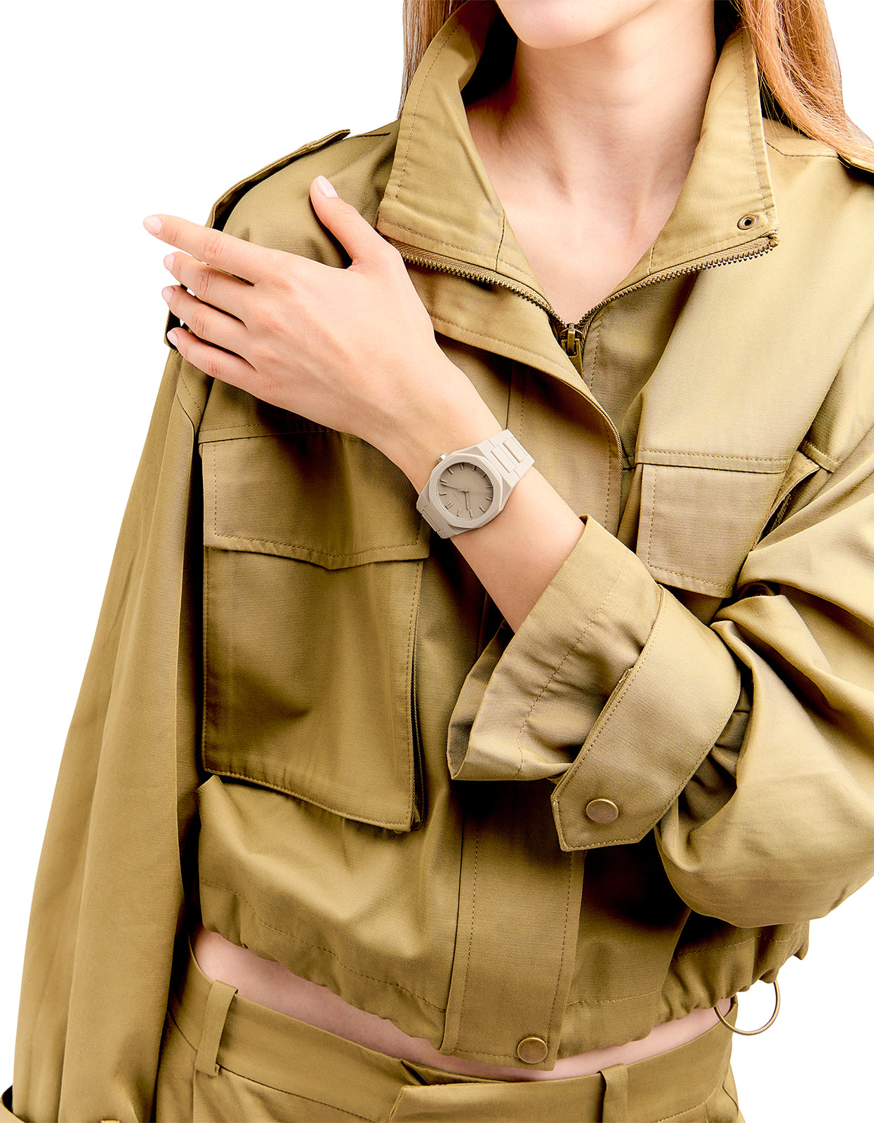 Polycarbon 37mm Watch - Ecru