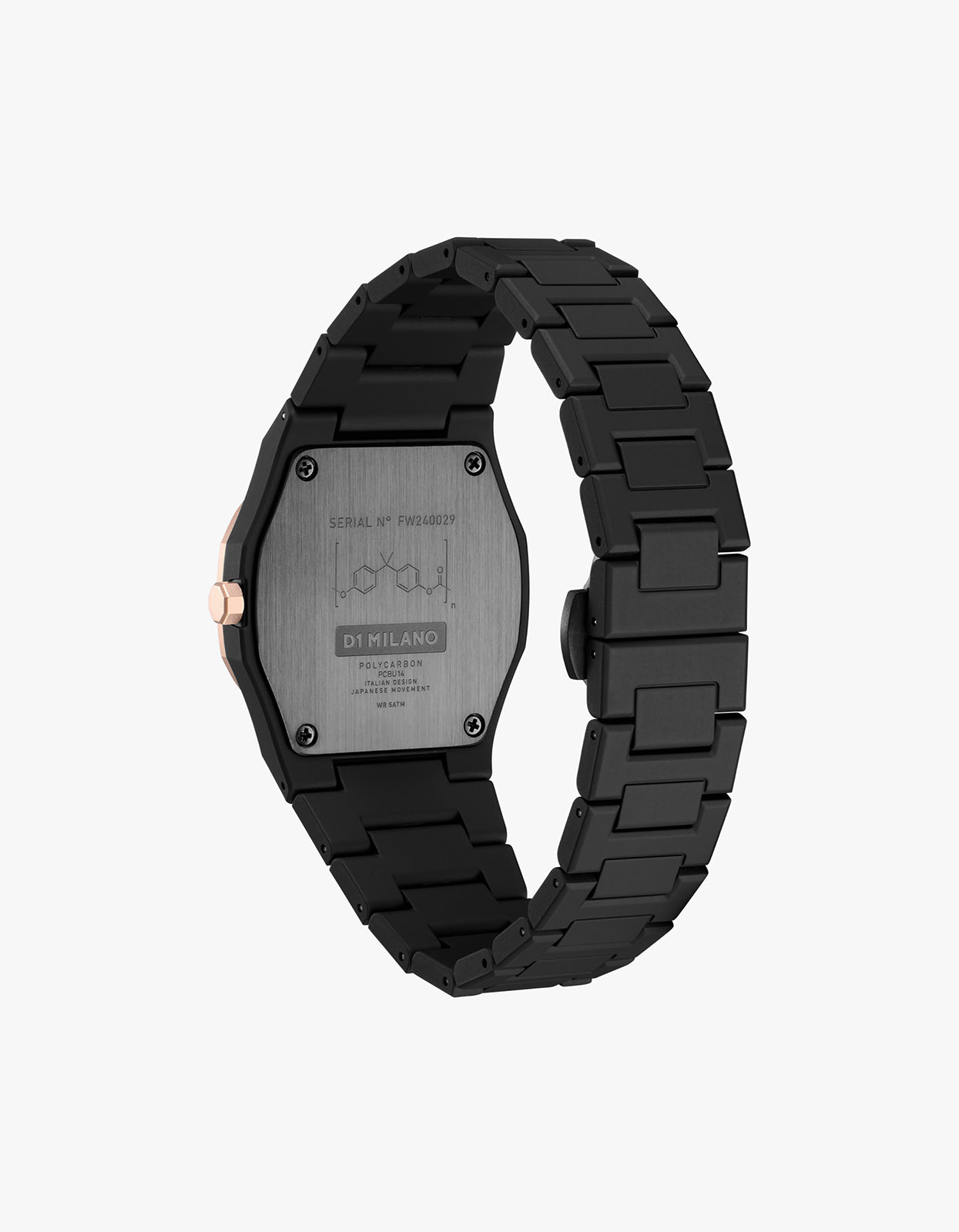 Polycarbon 37mm Watch - Gold Mesh