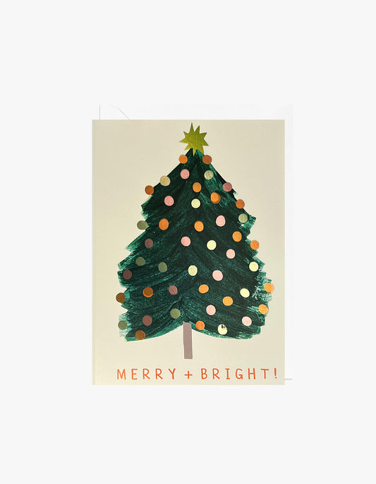 Merry And Bright Card - Green