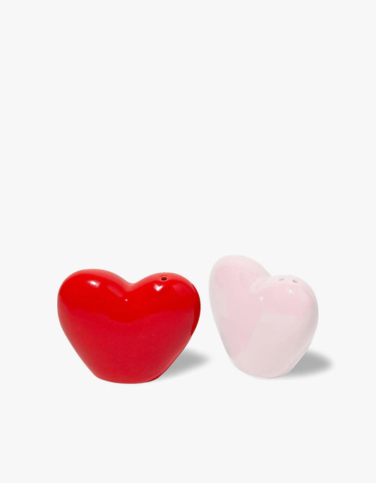Love Salt & Pepper Shakers - Red And Pink