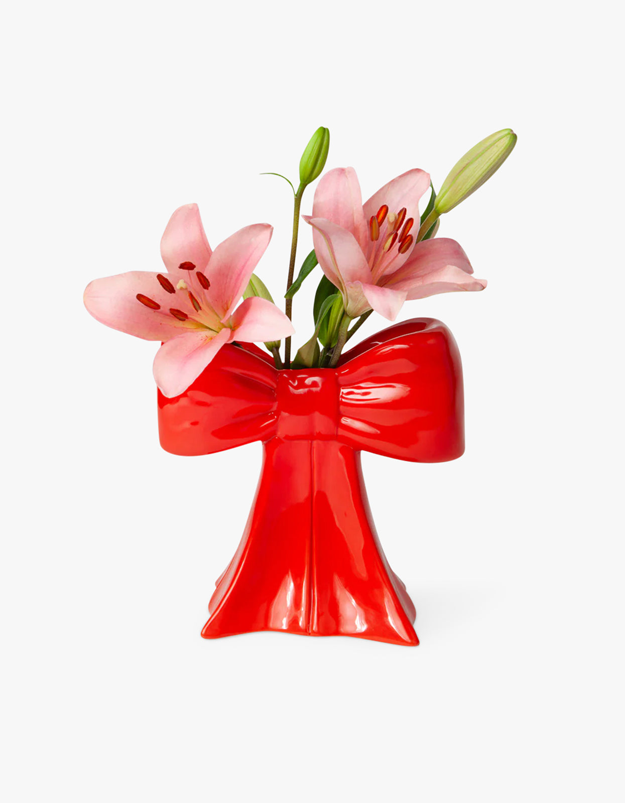Bow Vase - Red