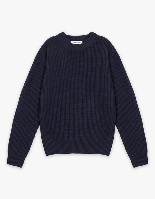 Elroy Crew Knit - Navy
