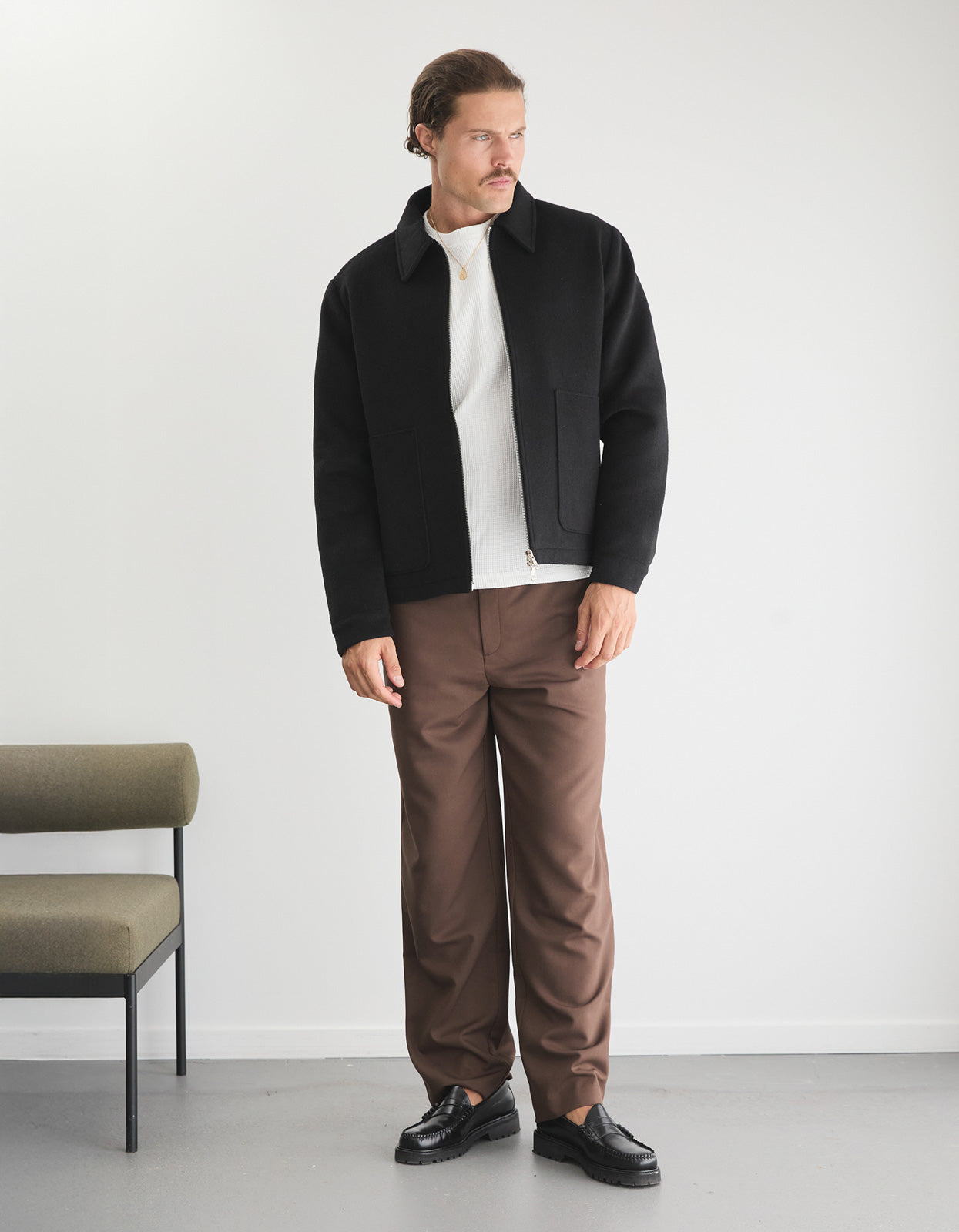 Lombardy Zip Jacket - Black