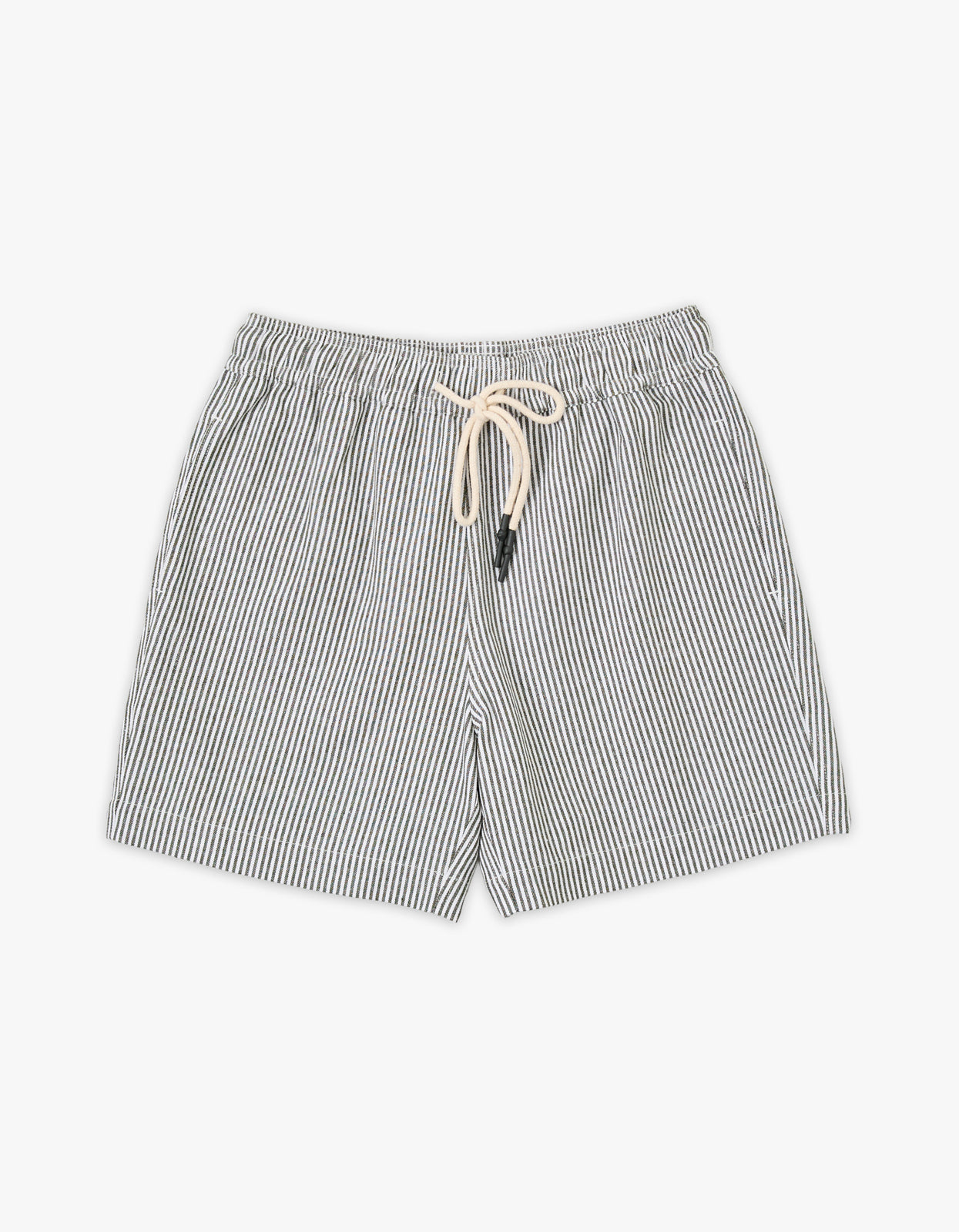 Earl Stripe Walkshort - Khaki/White