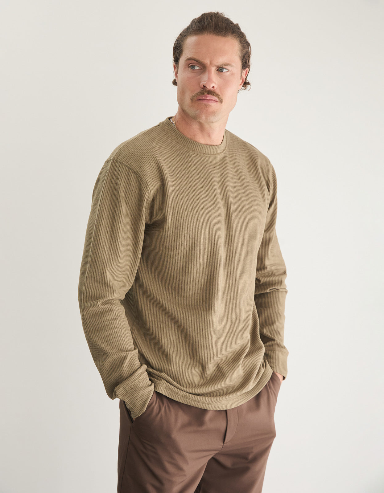 Prescott Waffle - Khaki