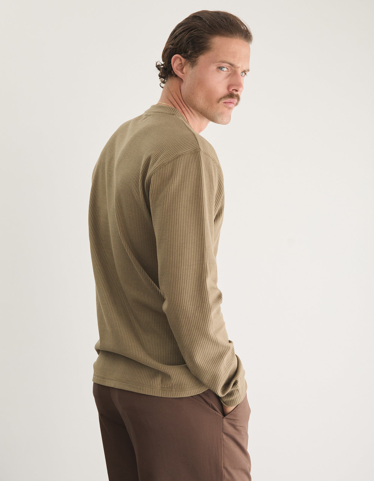 Prescott Waffle - Khaki