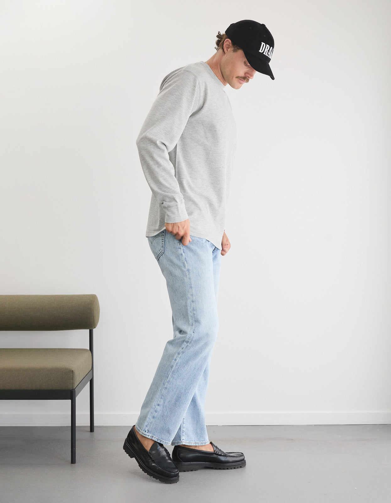 Prescott Waffle - Grey Marle