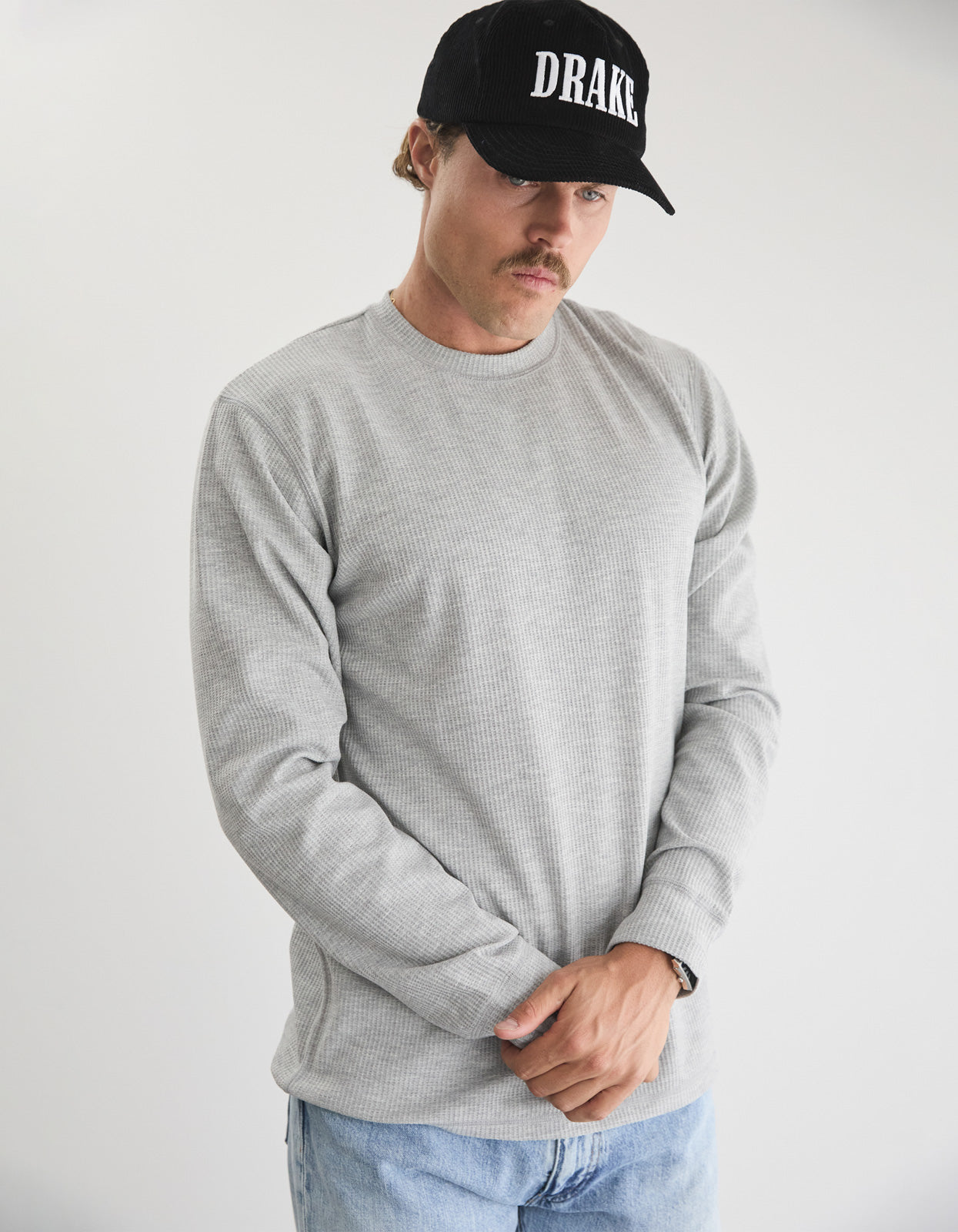 Prescott Waffle - Grey Marle