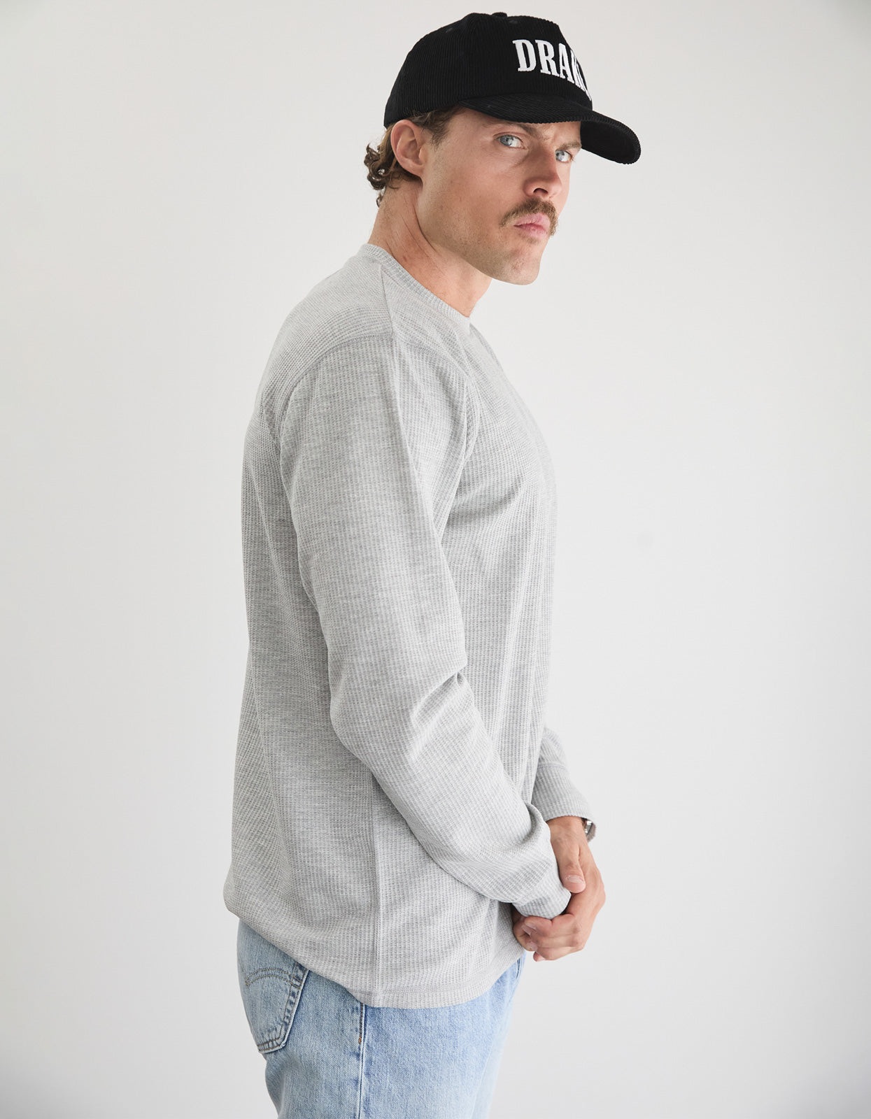 Prescott Waffle - Grey Marle