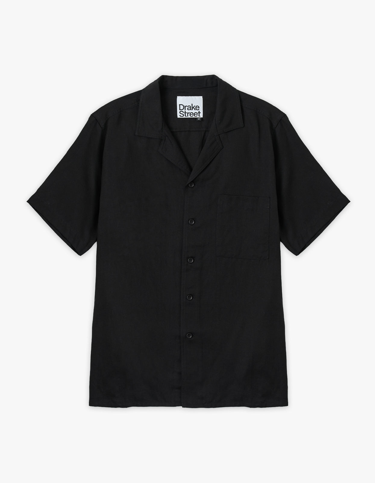 Grande Linen Blend Shirt - Black
