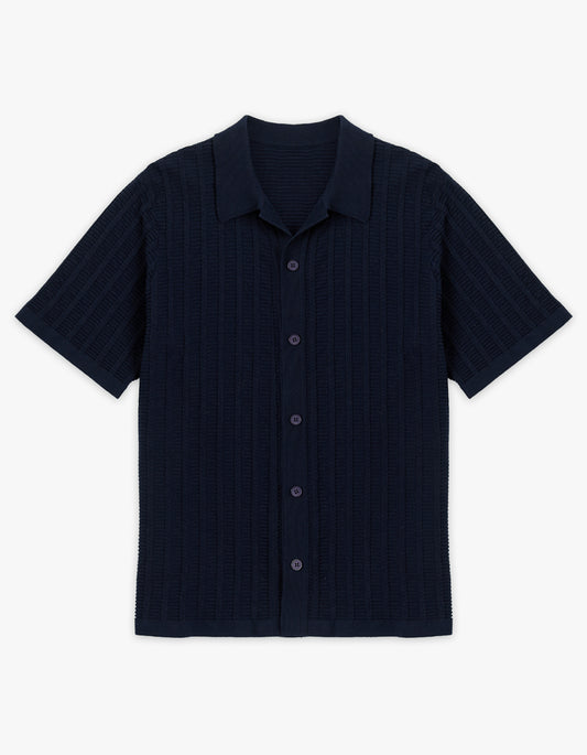 Aloha Knit Shirt - Navy