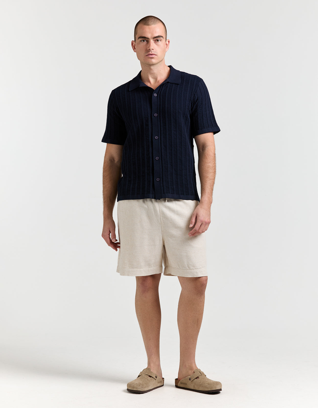 Aloha Knit Shirt - Navy