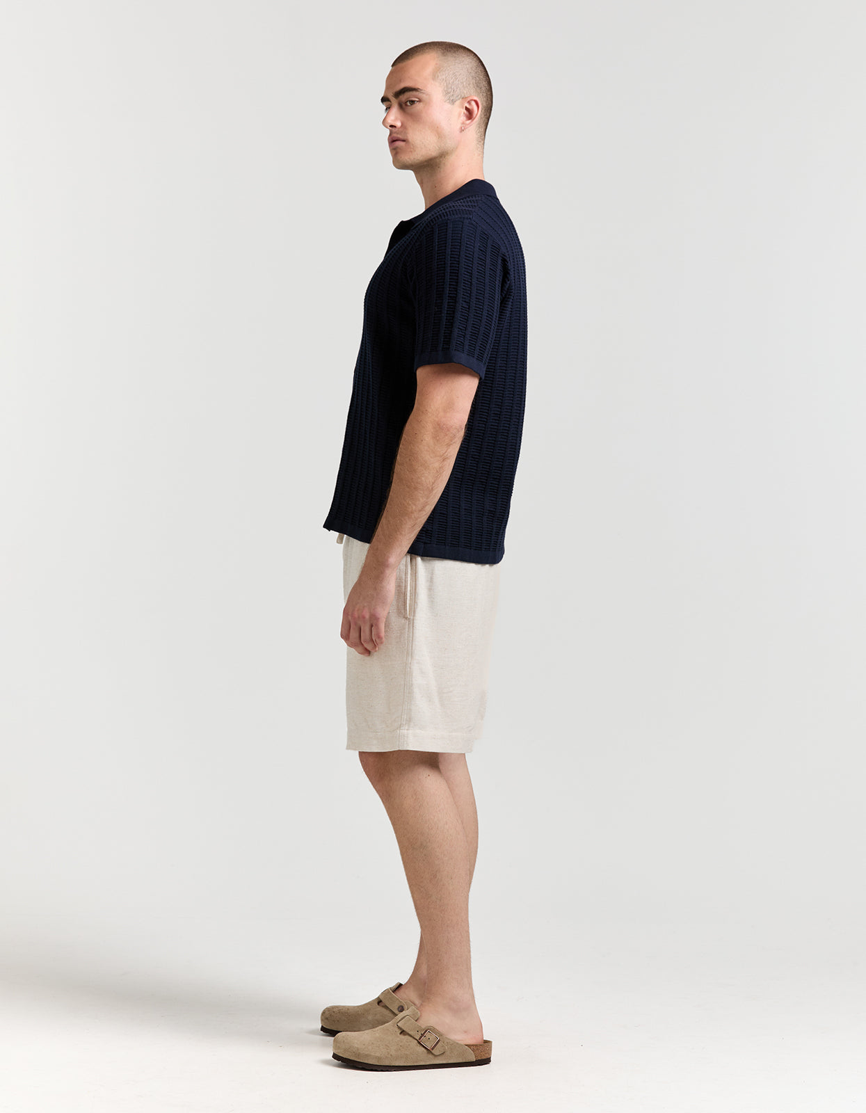 Aloha Knit Shirt - Navy