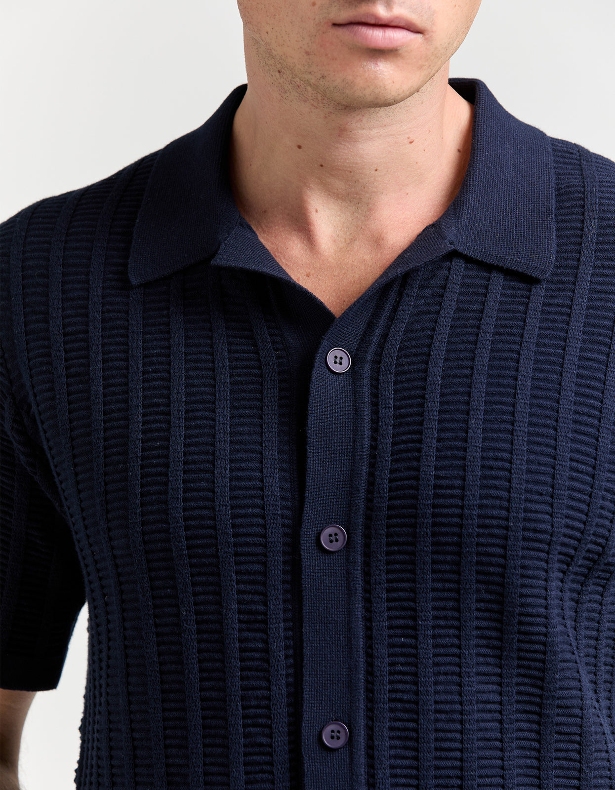 Aloha Knit Shirt - Navy