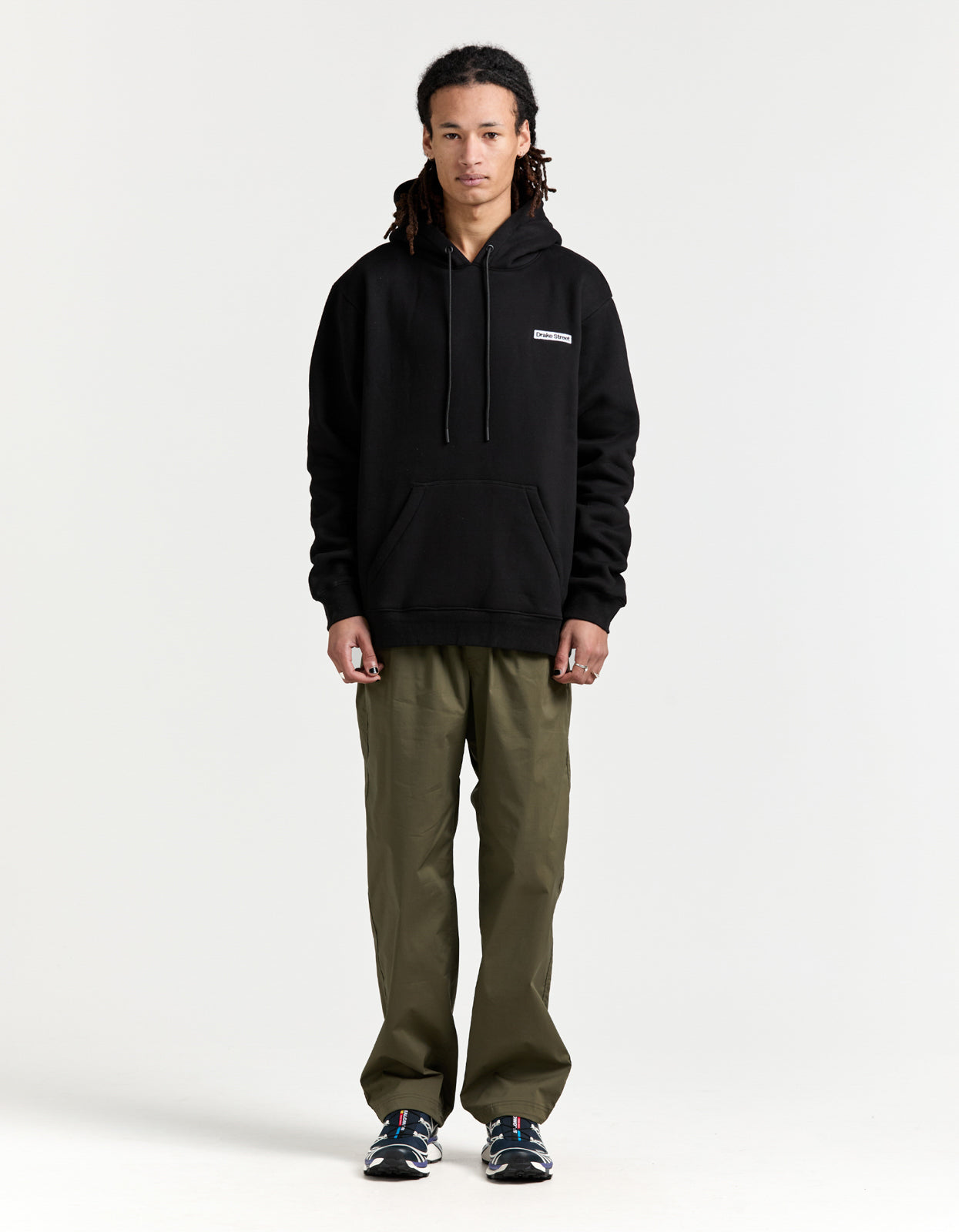 Crossman Hooded Pullover - Black