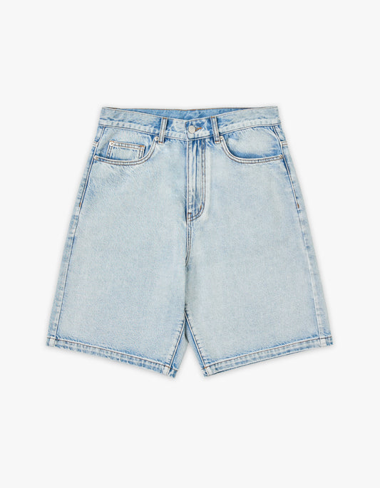 Crescent Denim Short - Light Blue