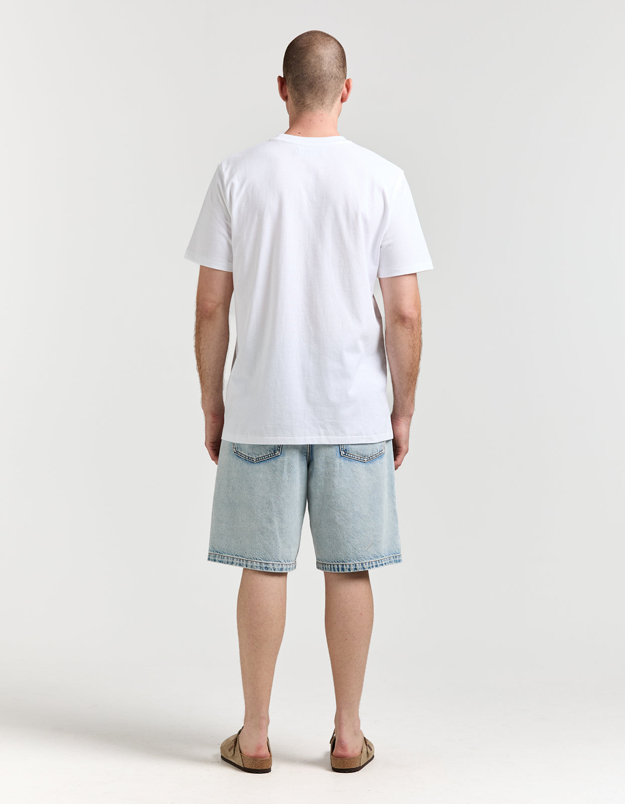 Crescent Denim Short - Light Blue