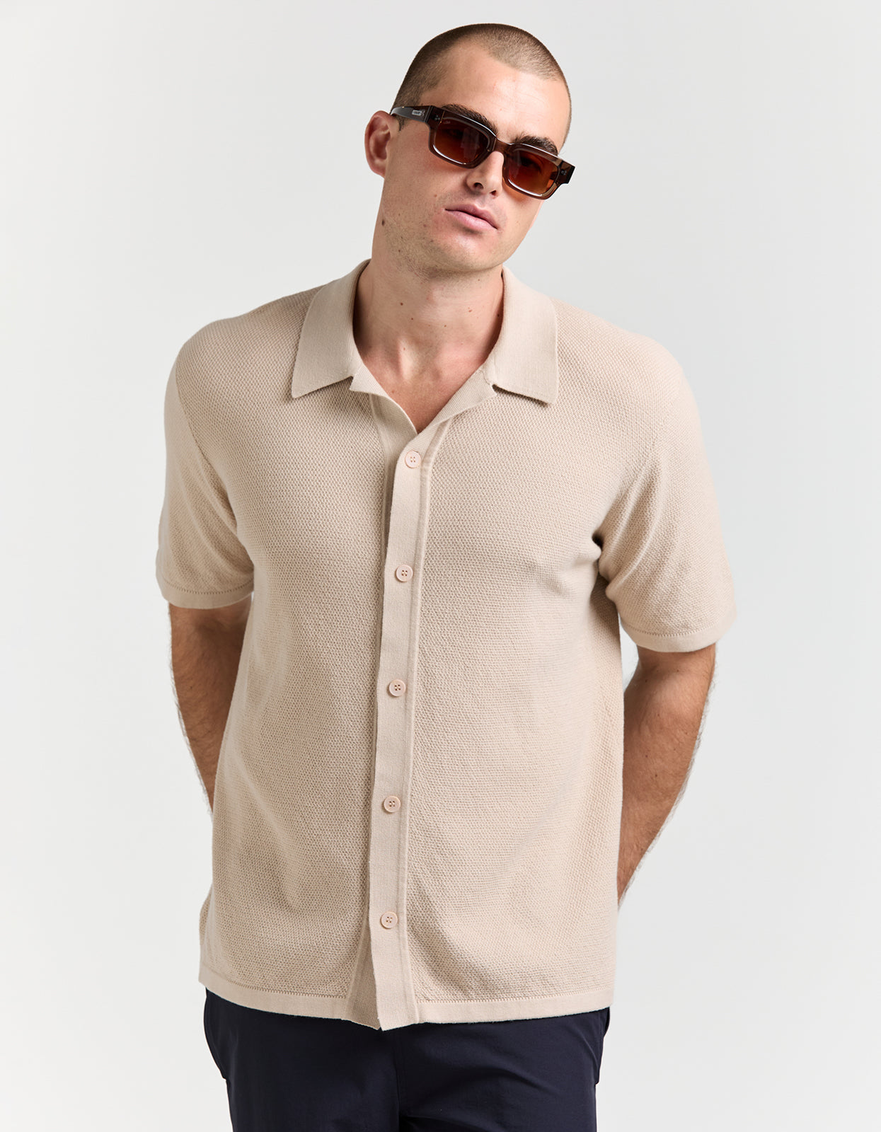 Franklin Knit Shirt - Oatmeal