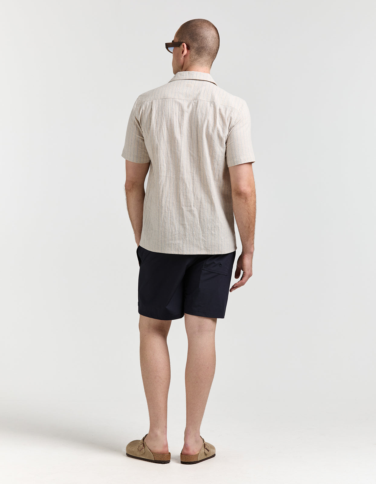 Irving Shirt - Oat/Blue