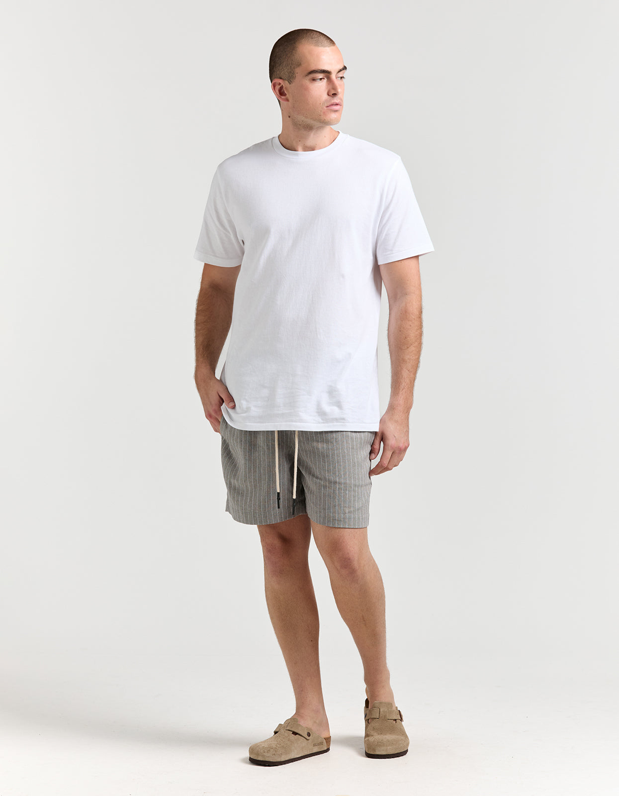 Geary Short - Stone Stripe