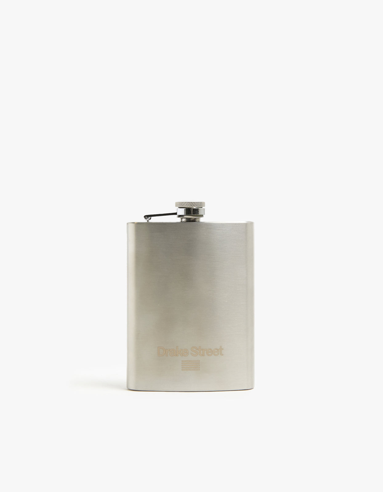 Drake Street Hip Flask - Steel