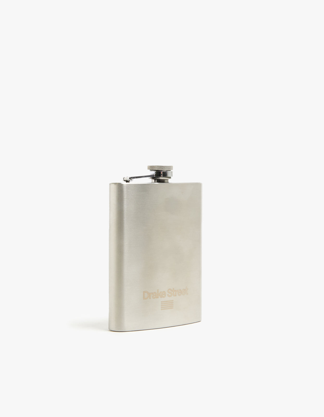 Drake Street Hip Flask - Steel