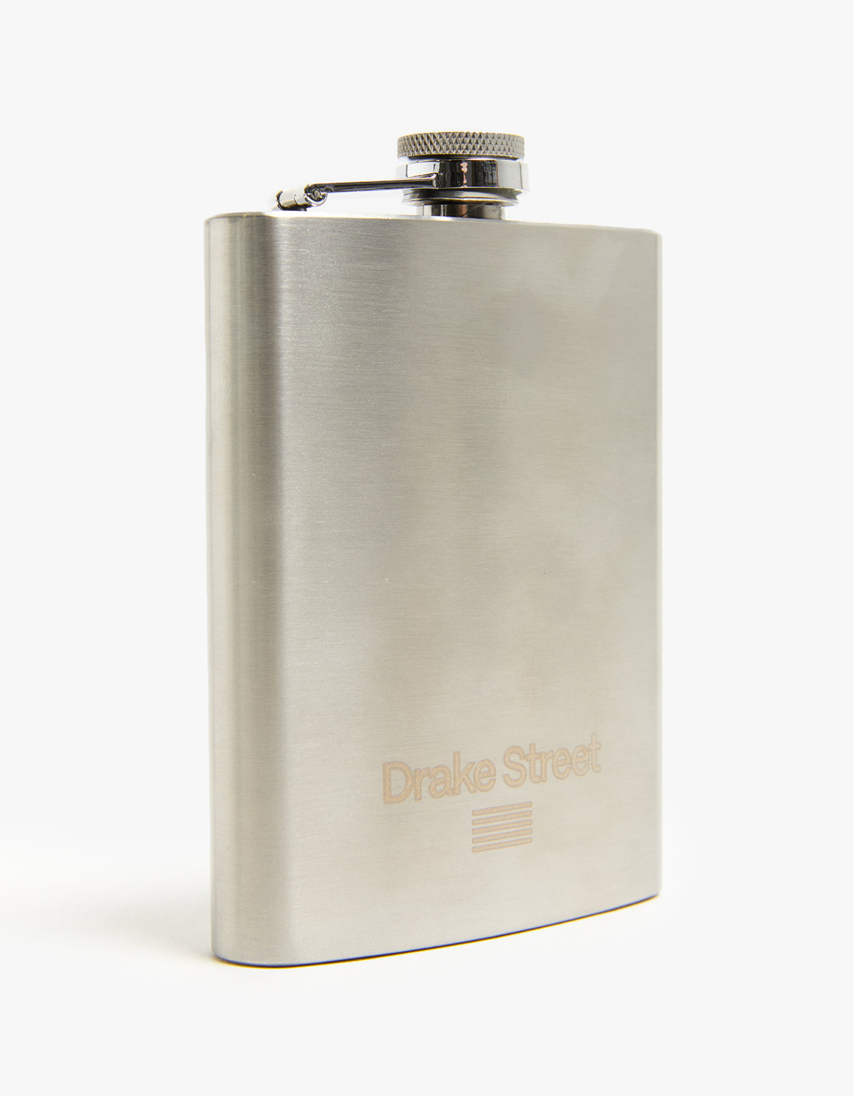 Drake Street Hip Flask - Steel