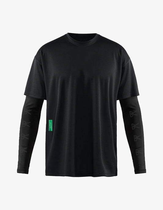 Compression Boxy Training Tee - Black/Black