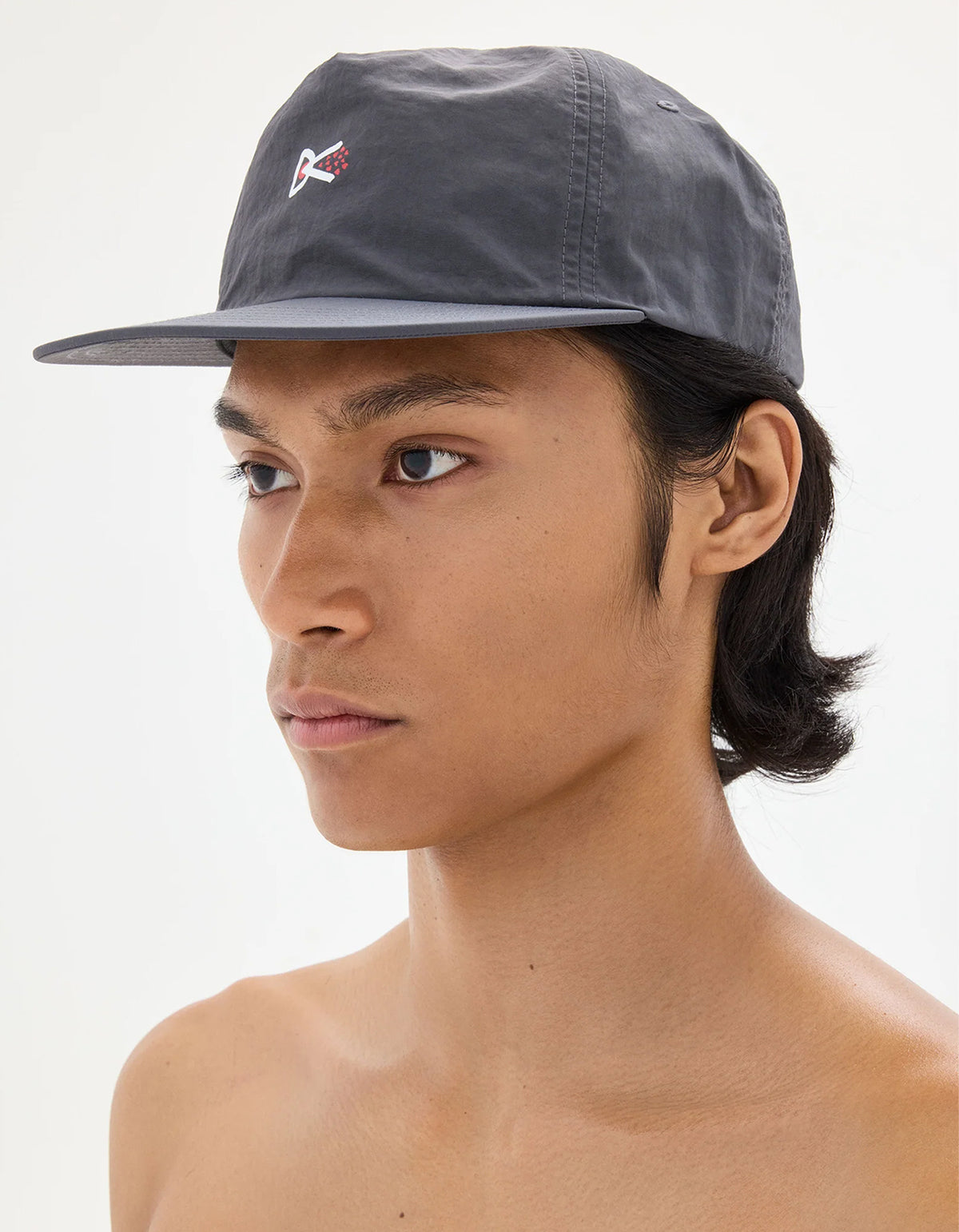 Paneled Nylon Hat - Carbon