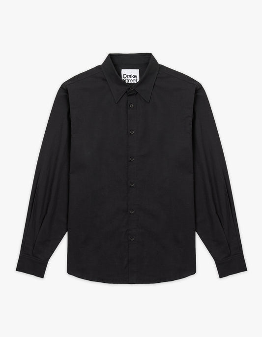 Capo Linen Shirt - Black