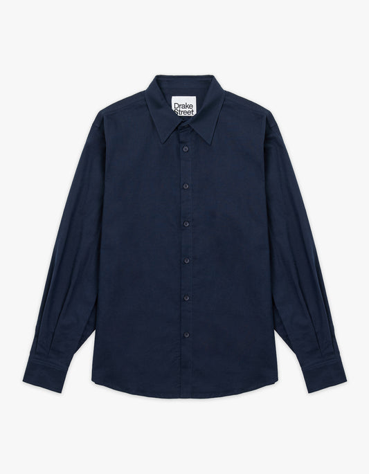Capo Linen Shirt - Great Navy