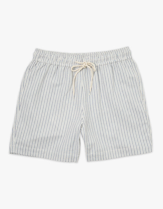 Vela Short - White/Blue Stripe