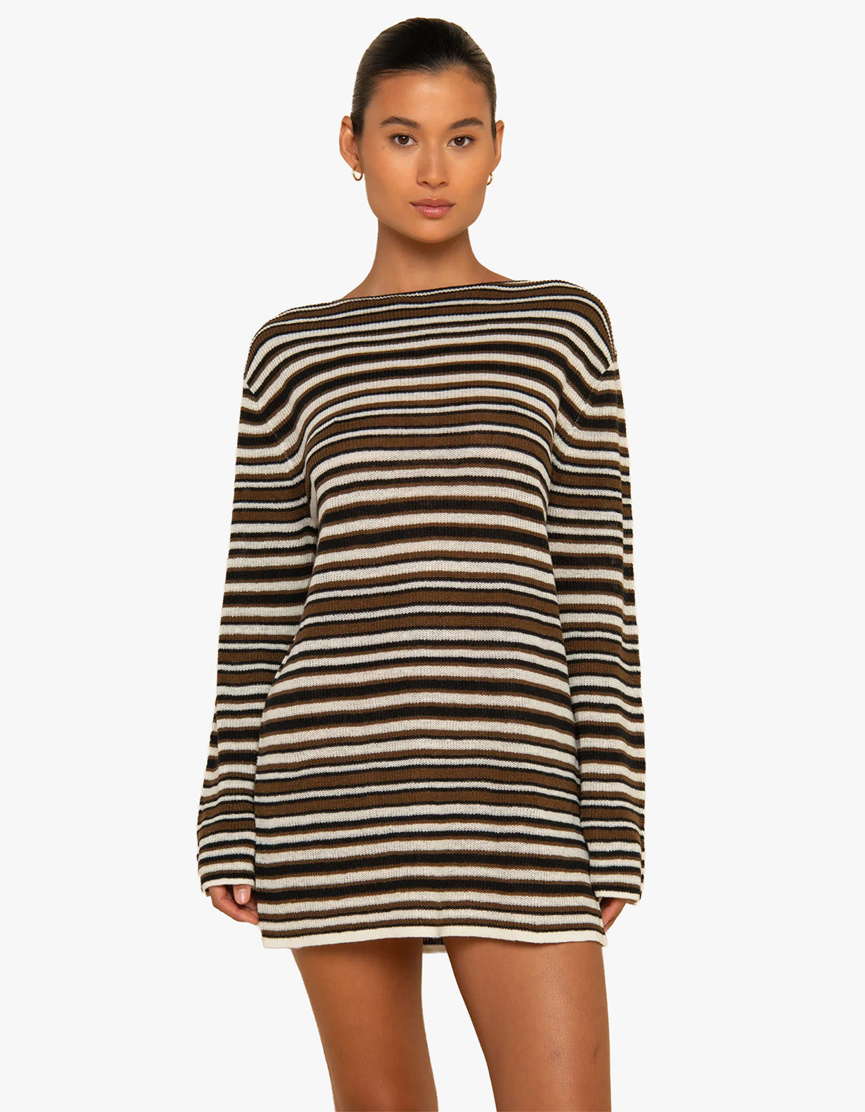 Aura Mini Dress - Desert Stripe