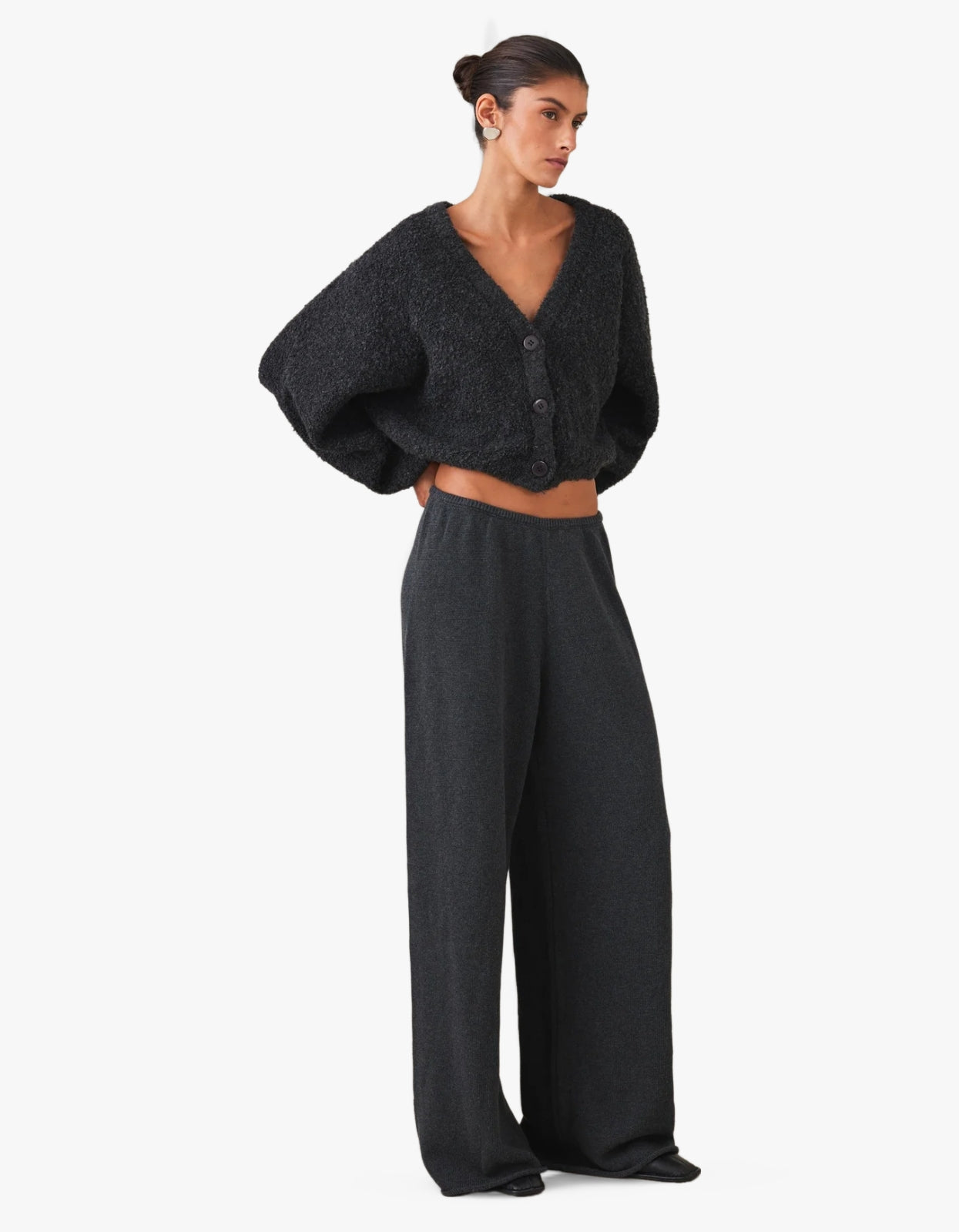 Drew Cardigan - Charcoal