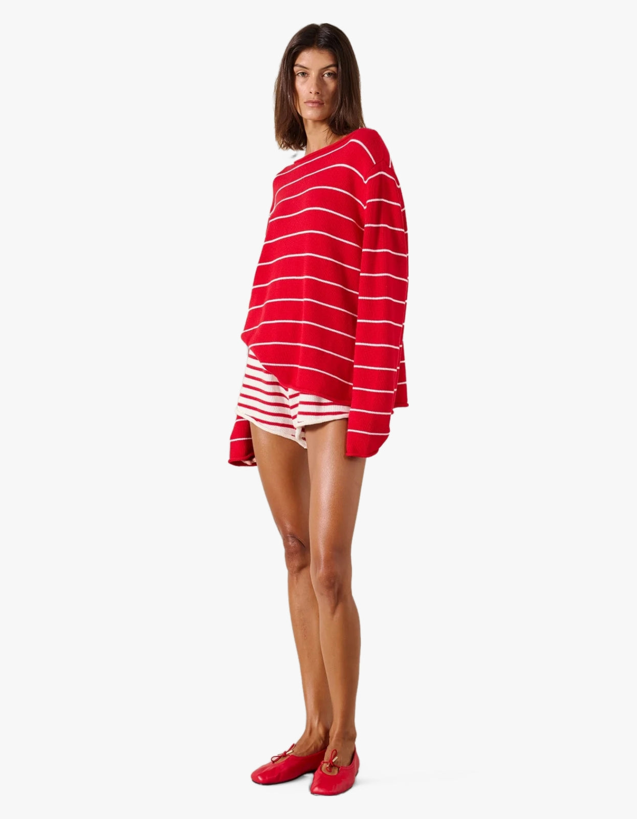 Manon Jumper - Scarlet Stripe