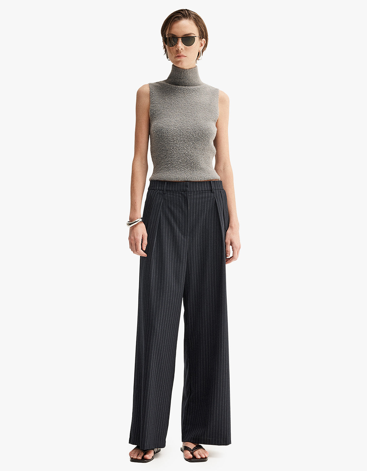 Tobias Pant - Midnight Navy Pinstripe