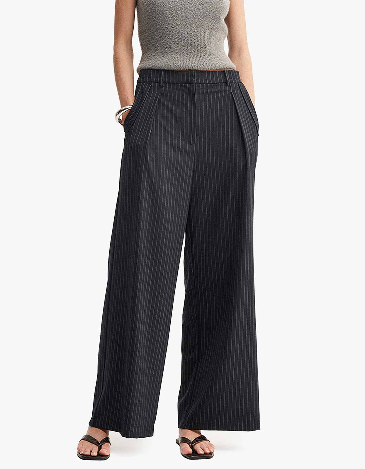 Tobias Pant - Midnight Navy Pinstripe