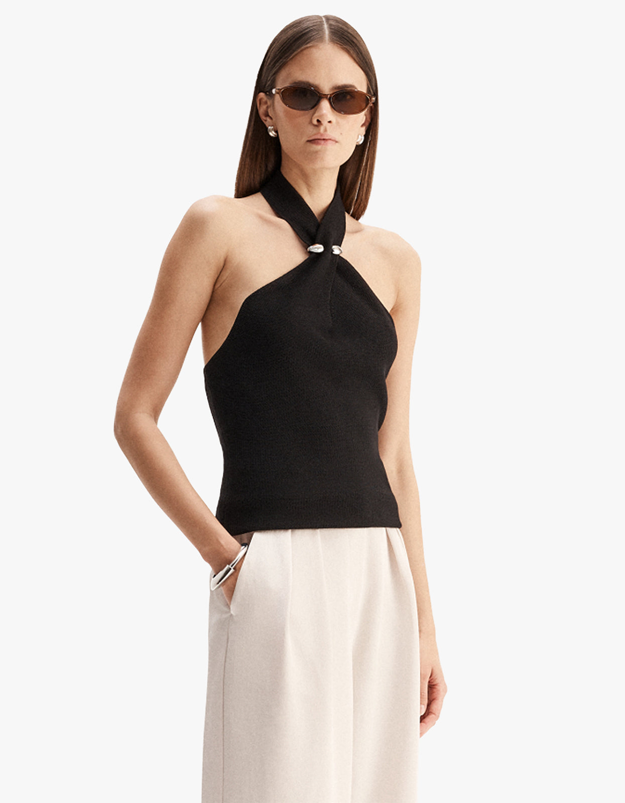 Zinnia Knit Top - Black