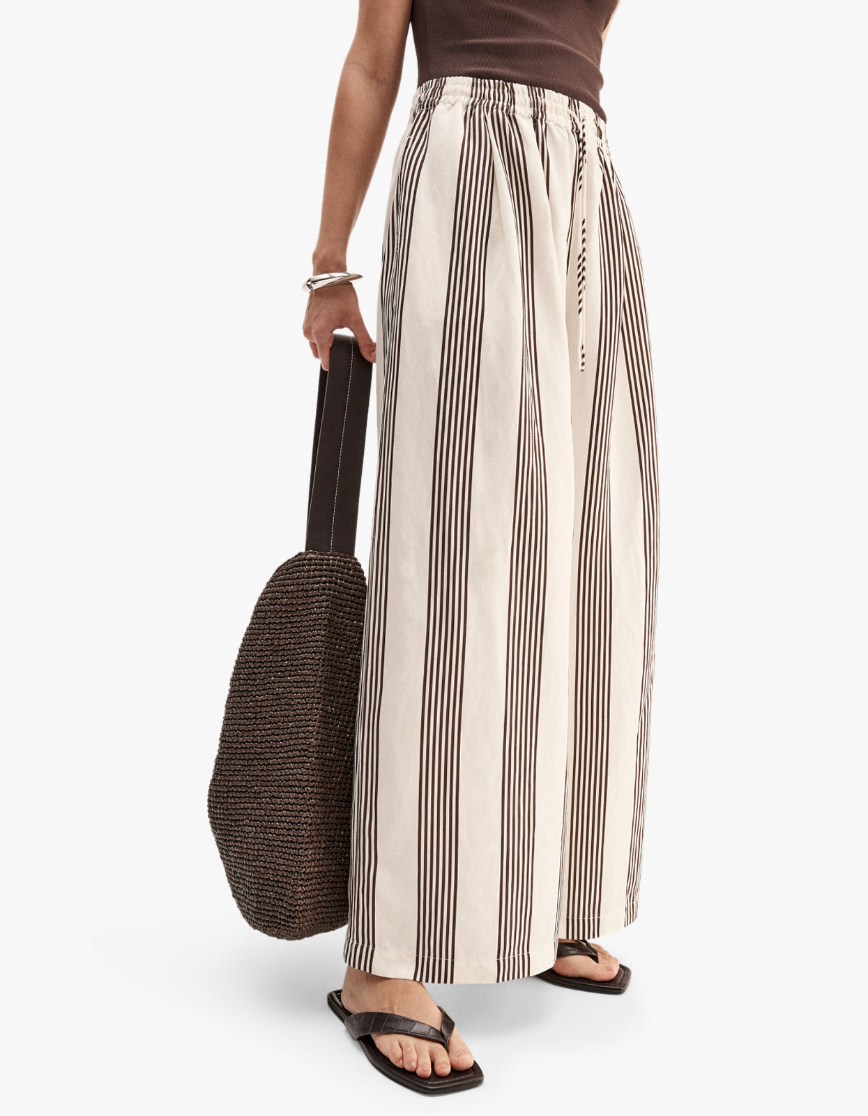Milo Stripe Pant - Chocolate Stripe