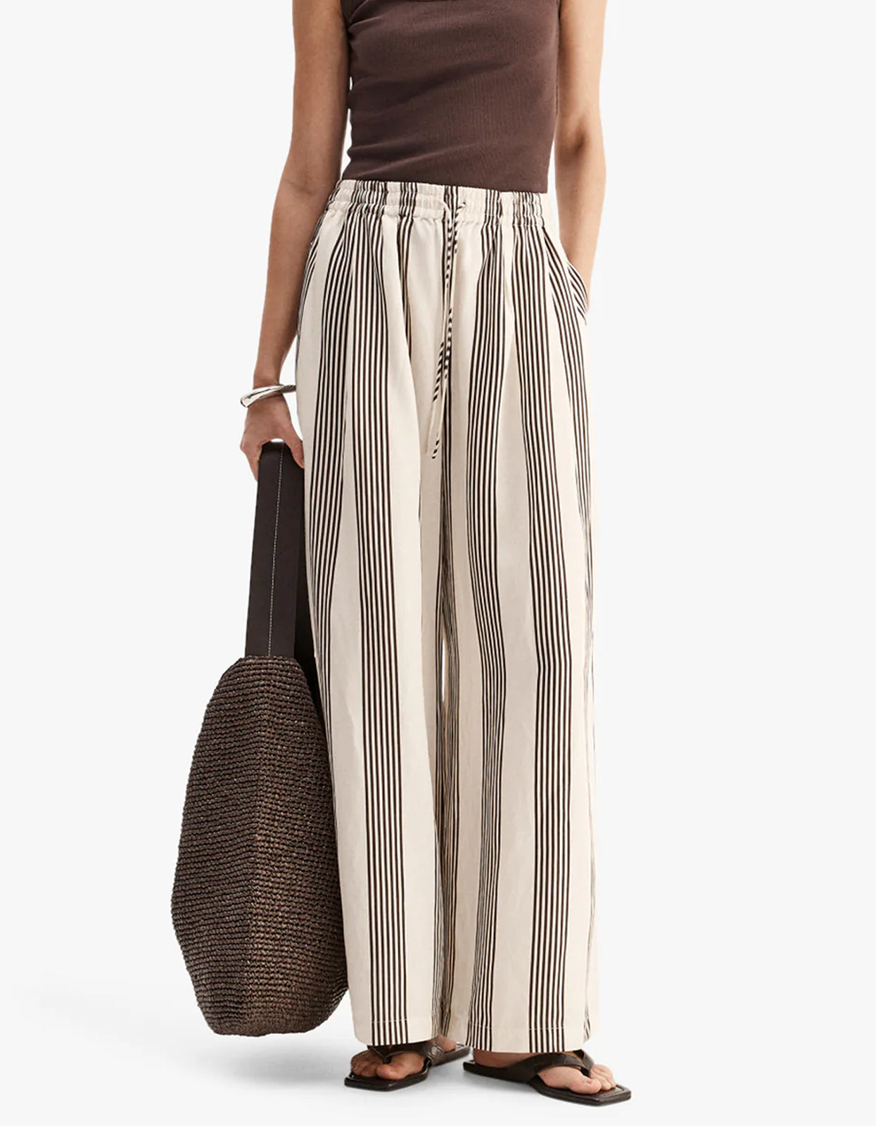 Milo Stripe Pant - Chocolate Stripe