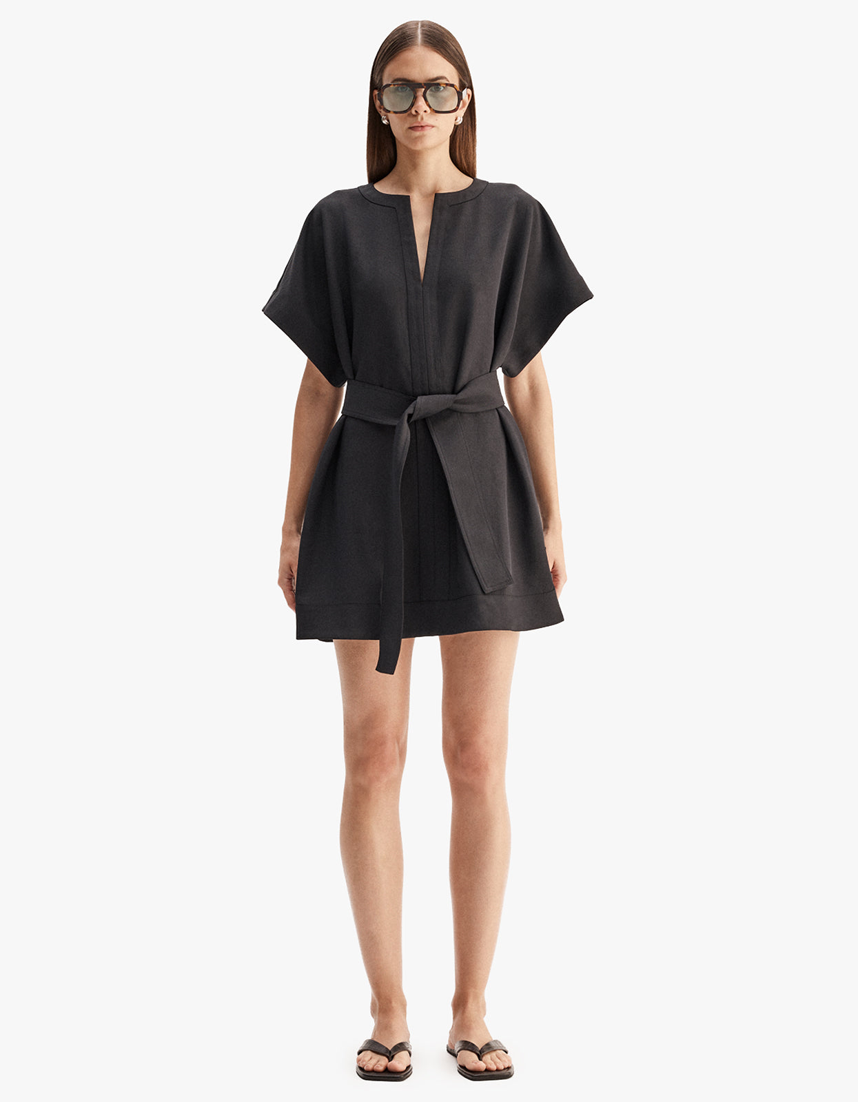 Kenji Mini Dress - Black