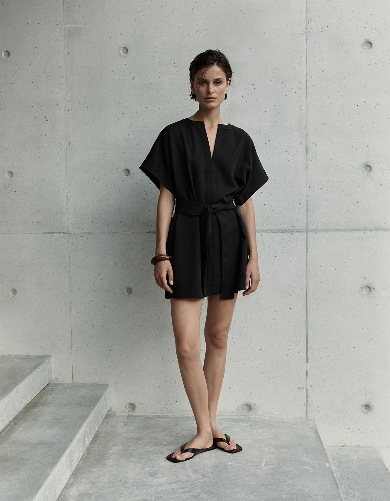 Kenji Mini Dress - Black