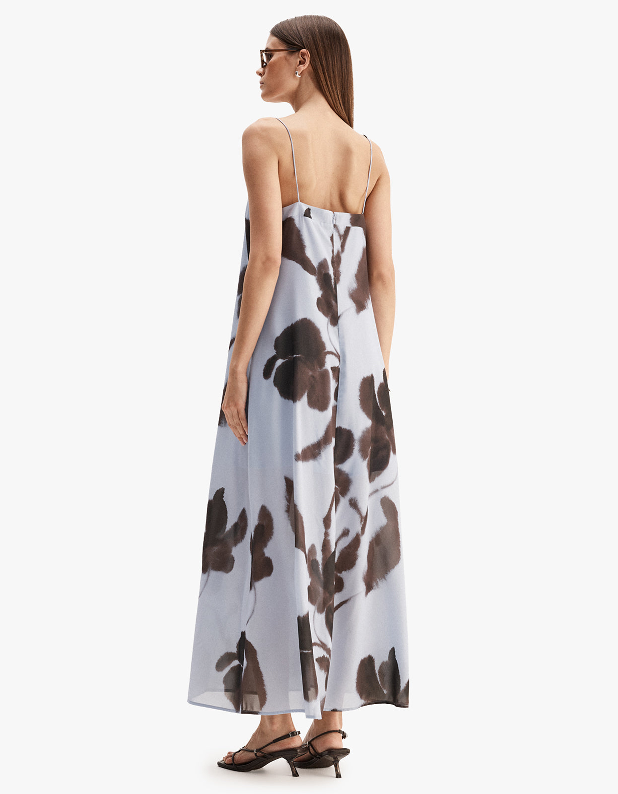 Monet Maxi Dress - Chocolate Floral Print