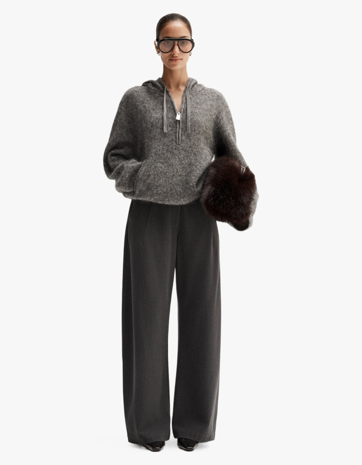 Madden Knit Jumper - Grey Marle