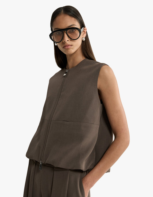Margot Vest - Taupe