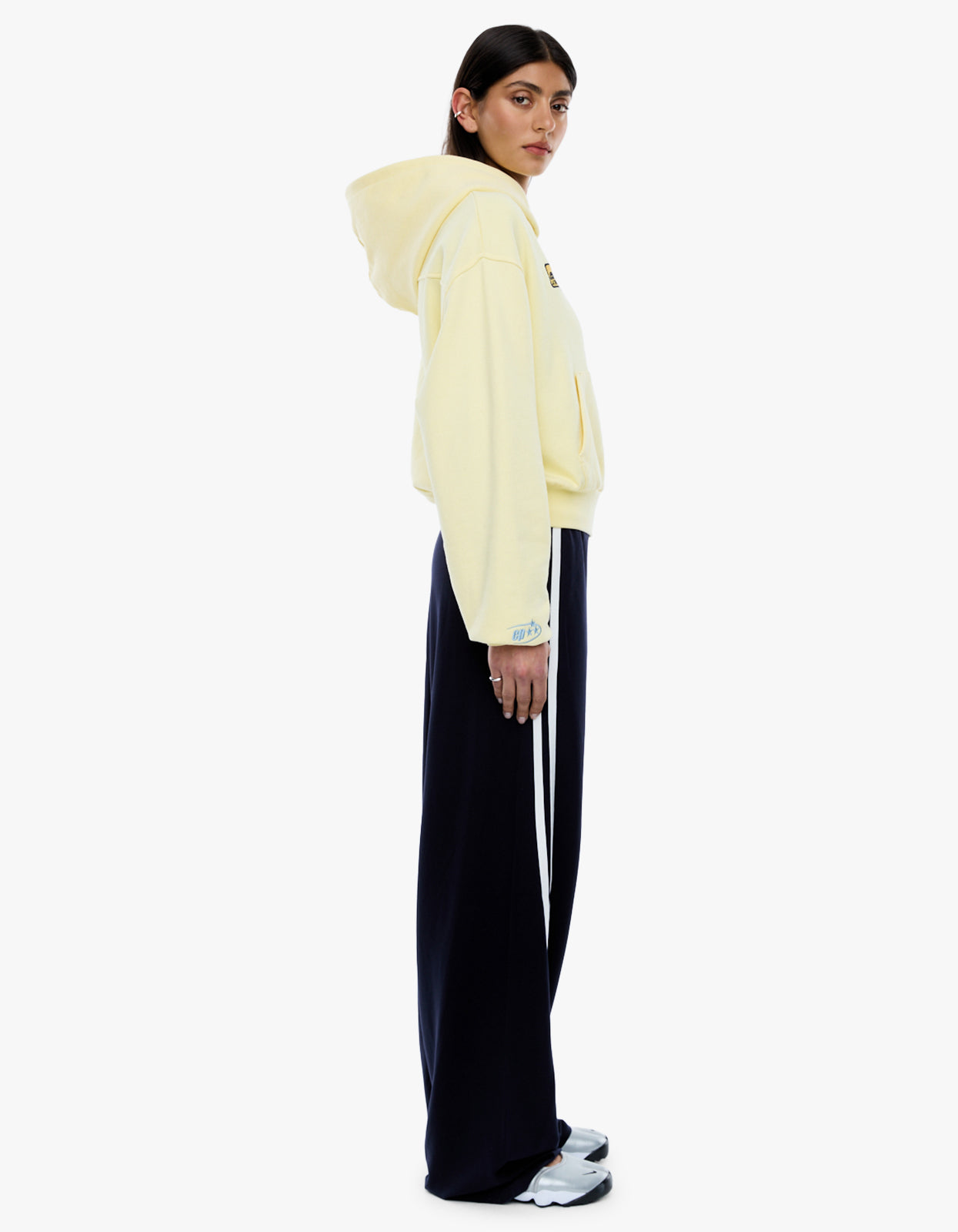 Ena Sports Zip Through Hoodie - Lemon