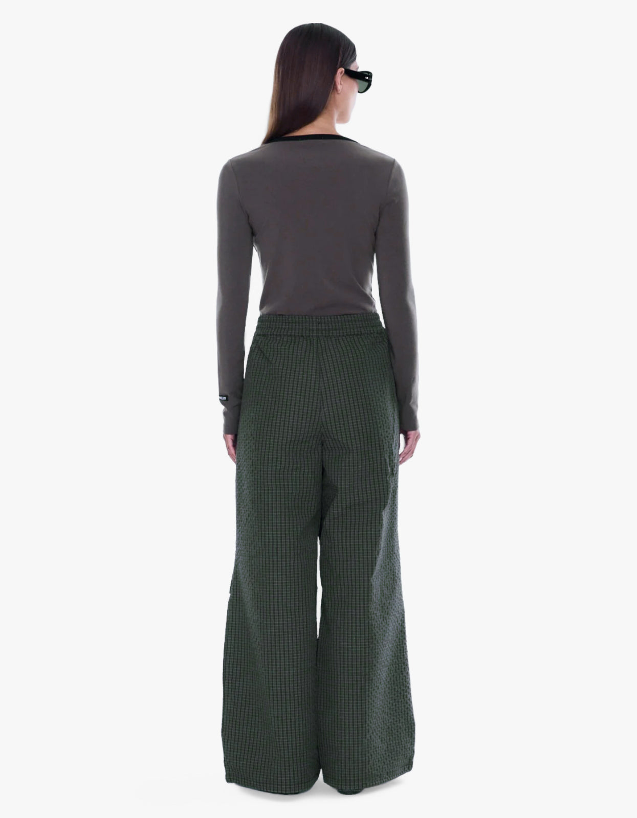Fallon Relaxed Pant - Olive Check